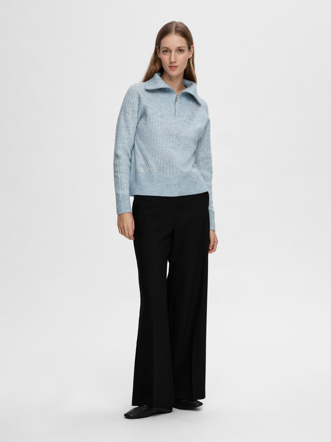 SLFLULU Pullover - Cashmere Blue